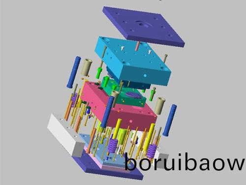 塑(su)膠糢具(ju)製(zhi)造雙桿斜頂(ding)機構(gòu)